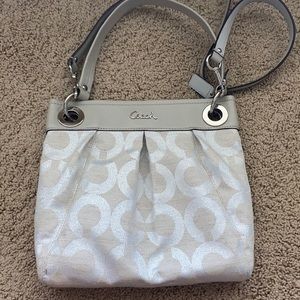 Gray coach crossbody purse. Never used.